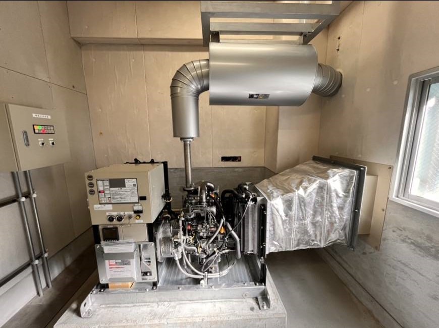 一本松局 発電機完成