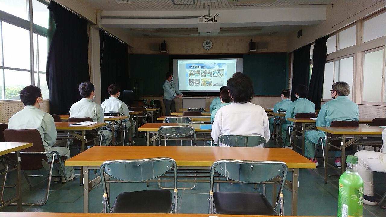 会社説明会を行いました（高知高等技術学校様） お知らせ 株式会社片岡電気工事 ホームページ