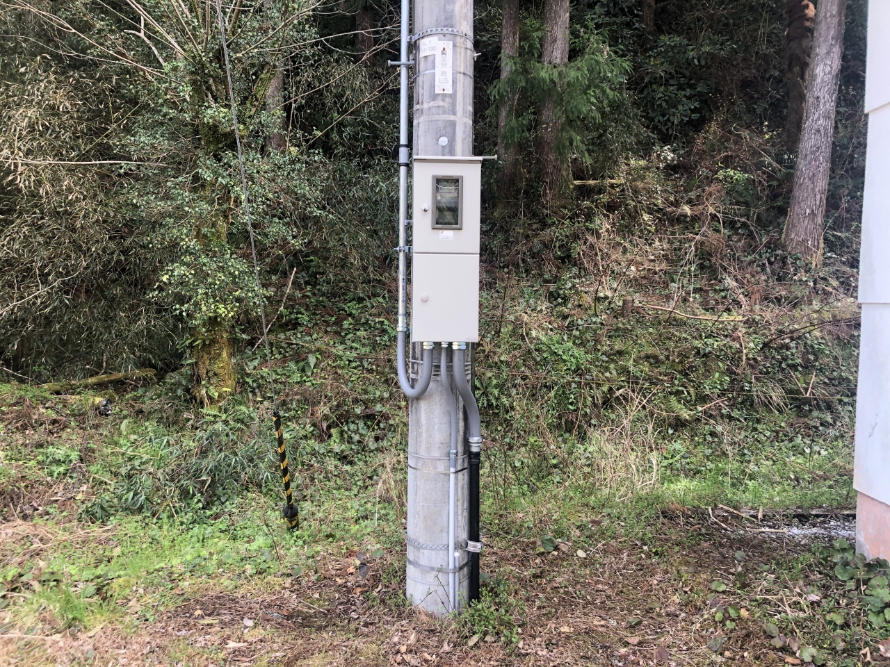 低圧化工事低圧引込いの町側